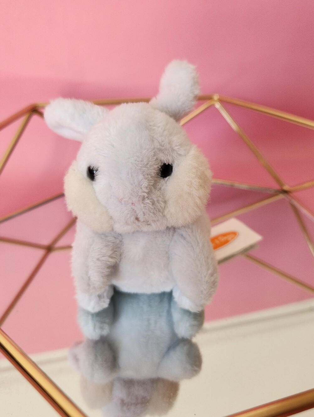 Melissa & Doug Light Blue Baby Bunny Hops Plush & Beans Rabbit